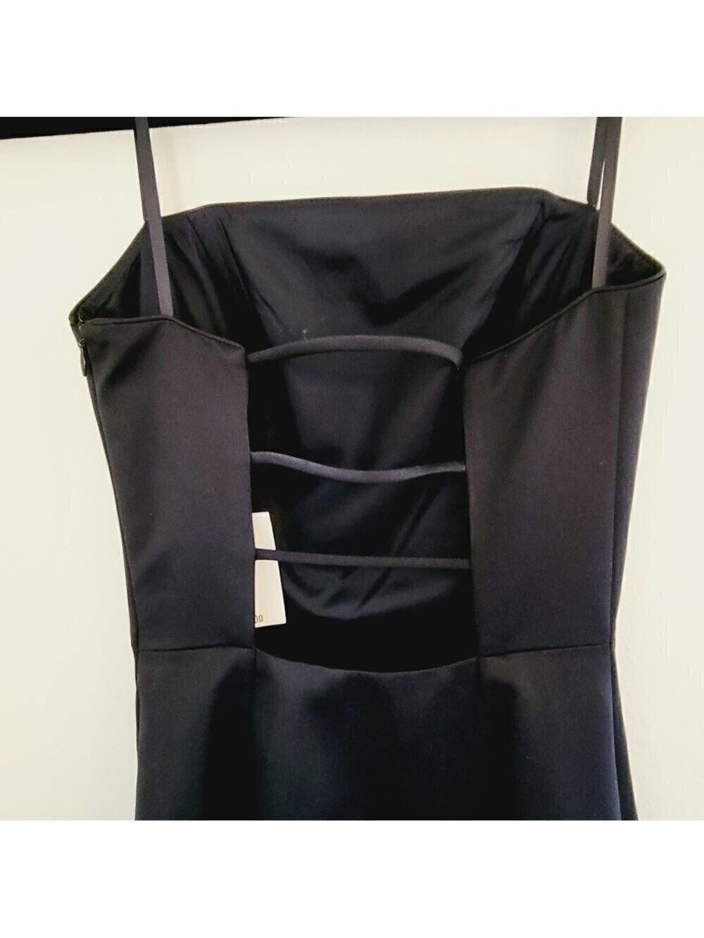 J. Peterman Strapless Black Evening Gown Fitted Waist Ladder Back Women's SZ 2 - Picture 7 of 16